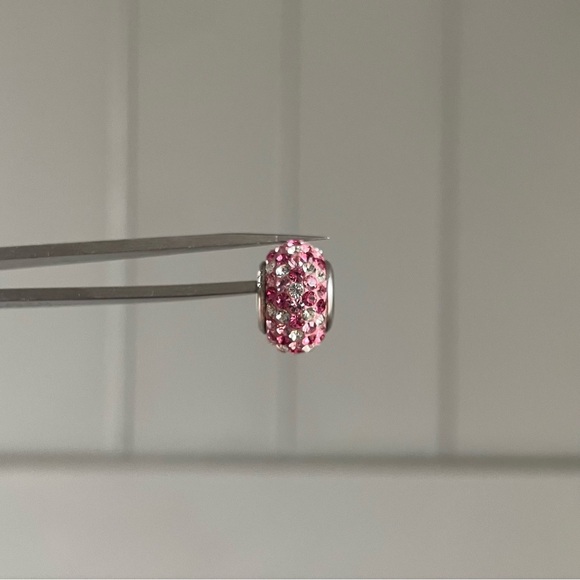 Pink Rhinestone Charm (NOT Pandora) - Picture 7 of 7